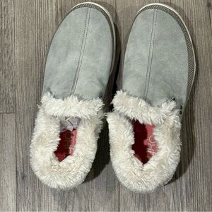 Ryka Women’s Adventure Slip-on Mid Boot Vetov Green Fur-Lined Slippers 7.5W